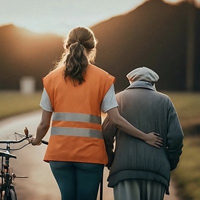de Ziel als Engel van Naastenliefde